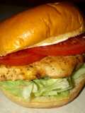 Grilled Cajun chicken sandwich 🌶