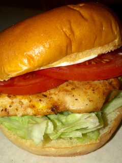 A picture of Grilled Cajun chicken sandwich 🌶.