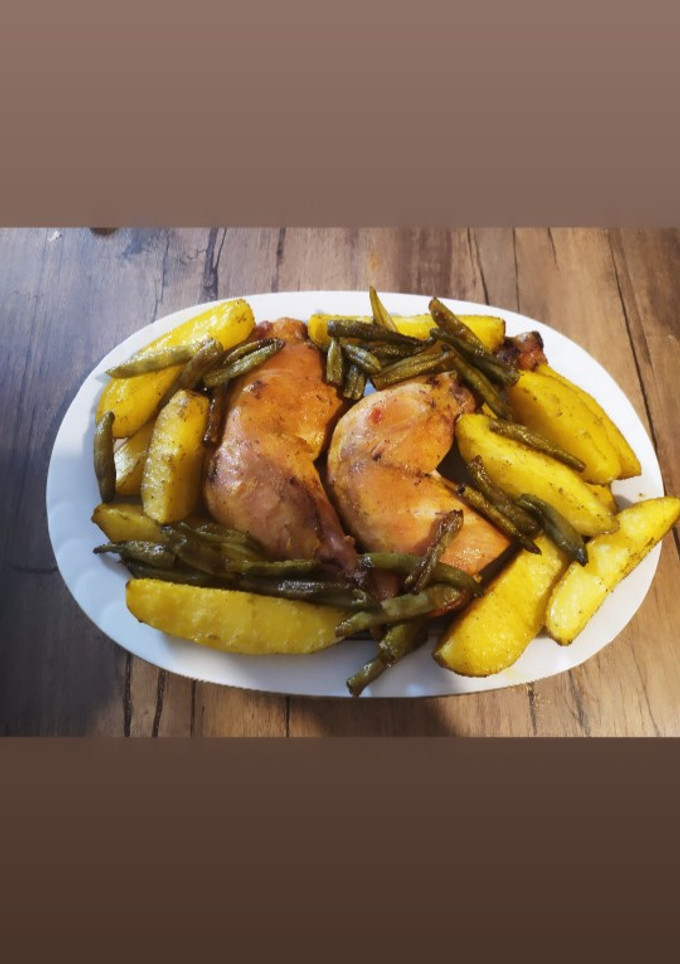 عکسی از دستور مرغ تنوری