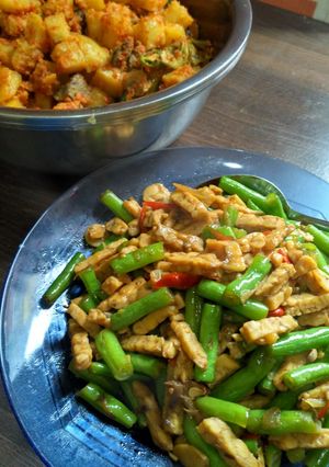 Foto resep Tumis tempe buncis