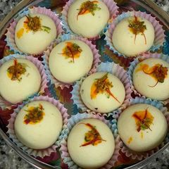 A picture of Mishri Mawa Ladoo.