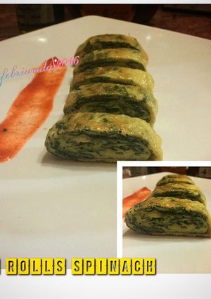 Foto resep Egg rolls spinach 💪