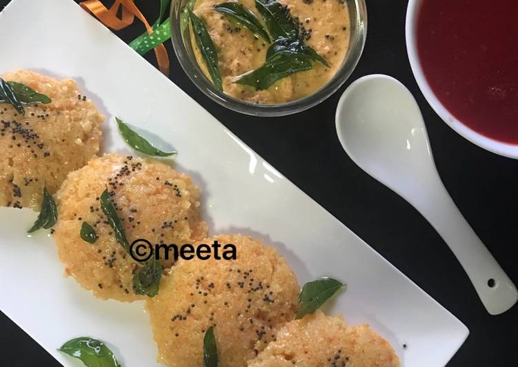 Carrot Dalia Idli