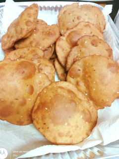 A picture of Jaggery Bhatura.