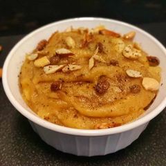 Moong dal halwa A picture of Moong dal halwa.