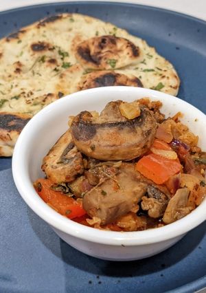 A picture of Kadhai Mushroom.
