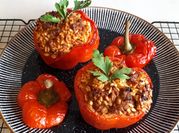 Una foto de pimiento relleno