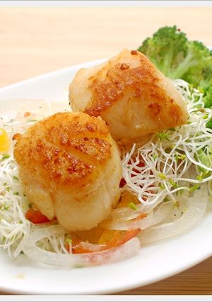 油醋干貝沙拉 的食譜成品照片