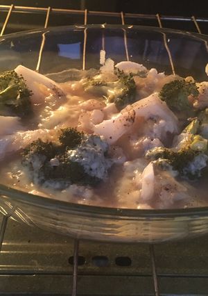 Una foto de Coliflor y brócolis gratinados (saludable)