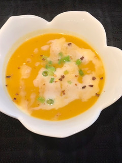 A picture of Thai butternut squash soup.