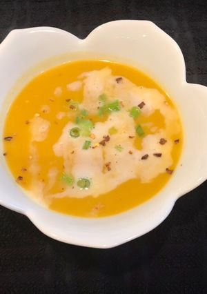 A picture of Thai butternut squash soup.