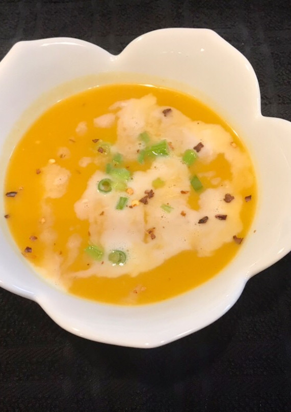 A picture of Thai butternut squash soup.