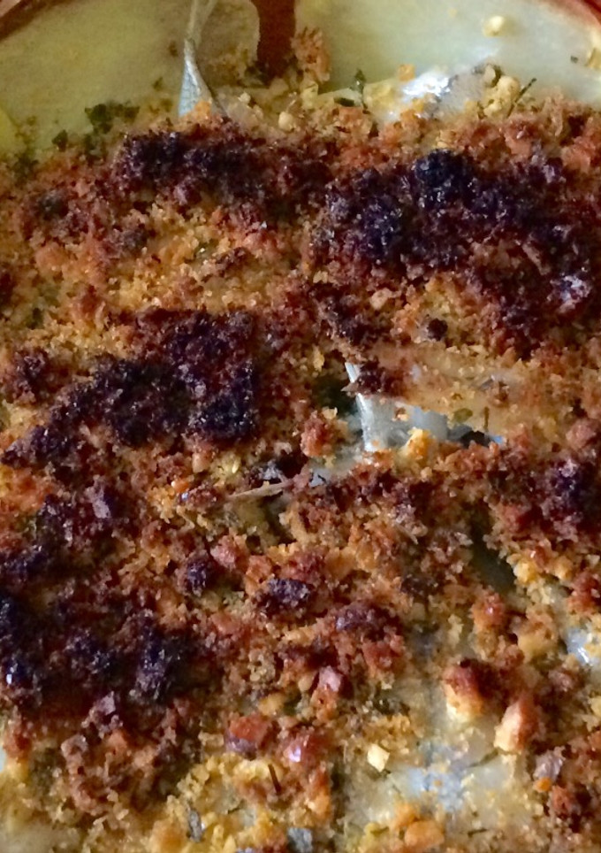 Una foto de Torta de anchoítas y verduras