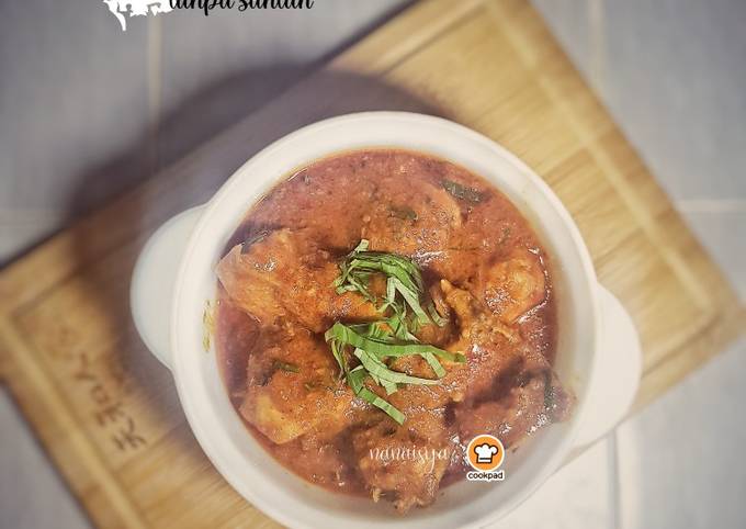 Rendang Ayam tanpa Santan