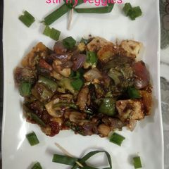 A picture of Stir fry vegetables.
