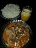 Caldo de manteca con arroz