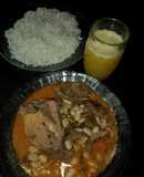 Caldo de manteca con arroz
