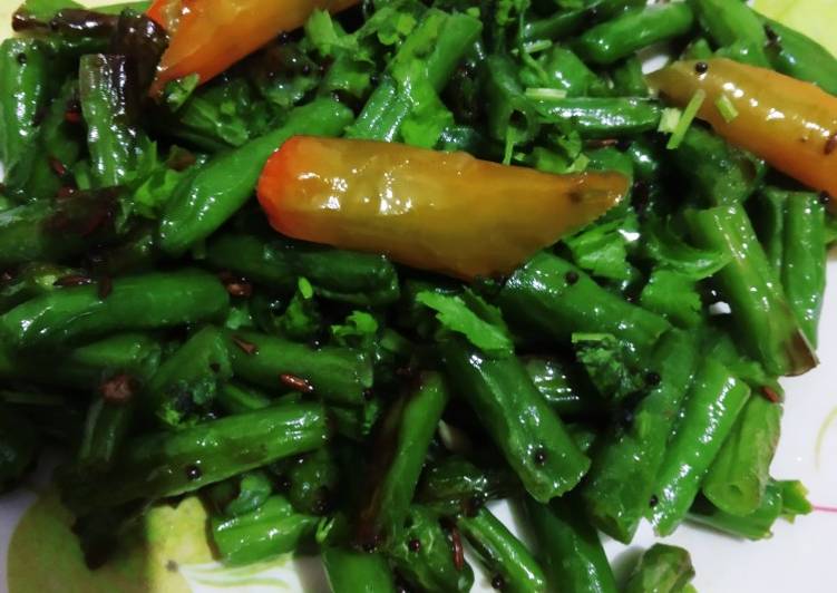 Recipe of Speedy Crunchy French beans