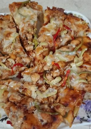 صورة لوصفة بيتزا بالفراخ