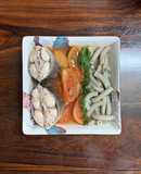 Cá bớp nấu ngót (Cà chua, thì là) [Eat clean - Lose weight]