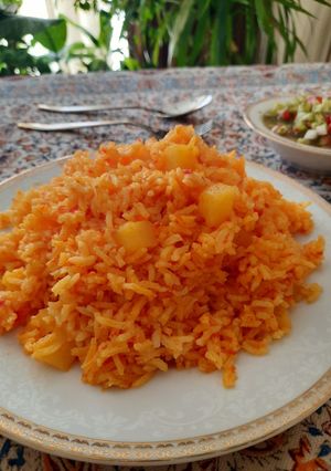 عکسی از دستور کته گوجه