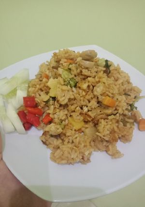 Foto resep Nasi goreng nanas (Nasi goreng Thailand)