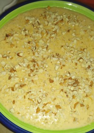 A picture of Badami kheer.