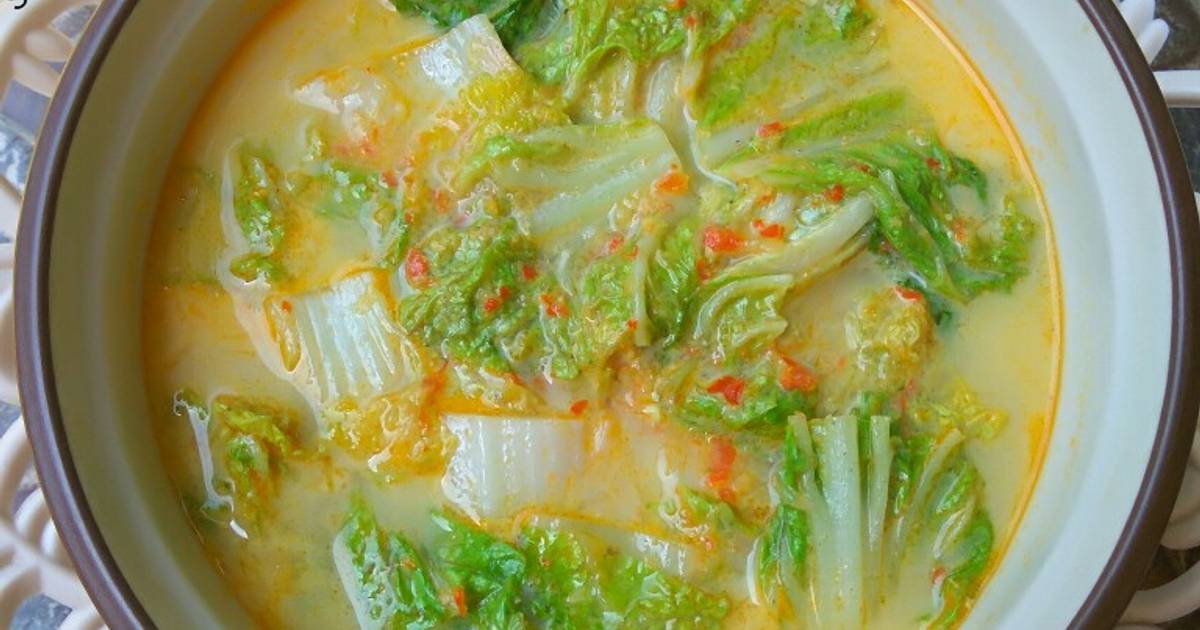 Resep Sawi putih kuah santan oleh Vivi Febriany - Cookpad