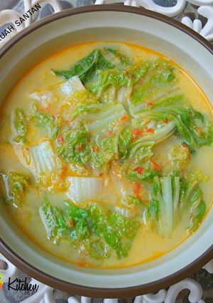 Foto resep Sawi putih kuah santan