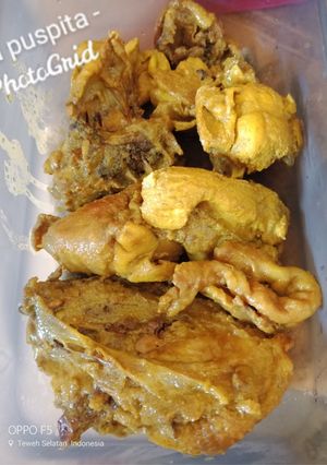 Foto resep Ayam ungkep bumbu kuning