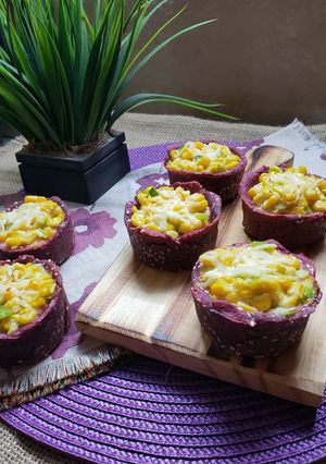 Una foto de Canastitas de RemolaCha- Relleno de choclo 🌽🌽🌽