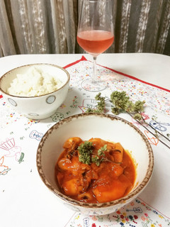 Foto de Lulas com molho de tomate