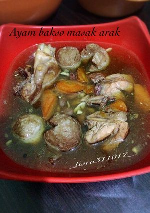 Foto resep Ayam🐓bakso masak arak