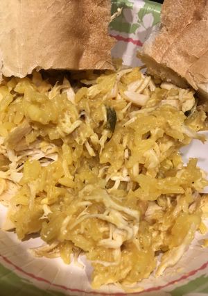 A picture of Crockpot Cheesy Chicken and Rice.
