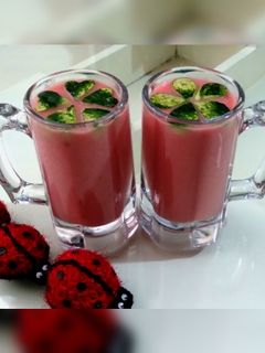 عکسی از دستور میلک شیک هندوانه