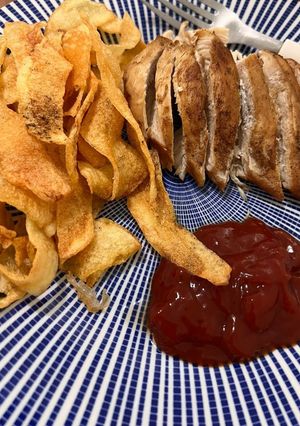 Foto de Batata chips caseira e sequinha