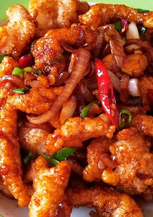 Foto resep Ayam goreng saus Inggris