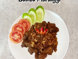 600. Oseng Daging bumbu Maranggi