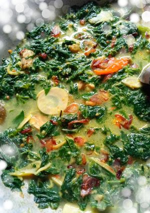 Foto resep Gulai Daun Singkong Rebung