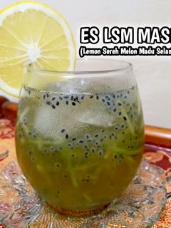 Foto resep ES LSM MASE (Lemon Sereh Melon Madu Selasih)