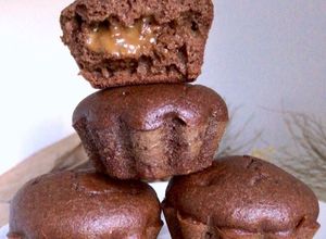 Una foto de Muffins integrales rellenos