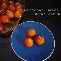 A picture of Gulab Jamun (National Sweet).