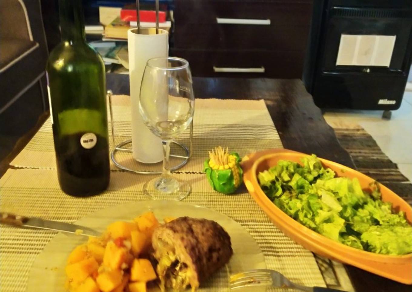 Arrollado de carne picada!!