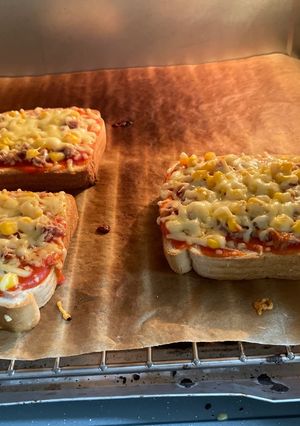 Una foto de Pizza en pan de molde