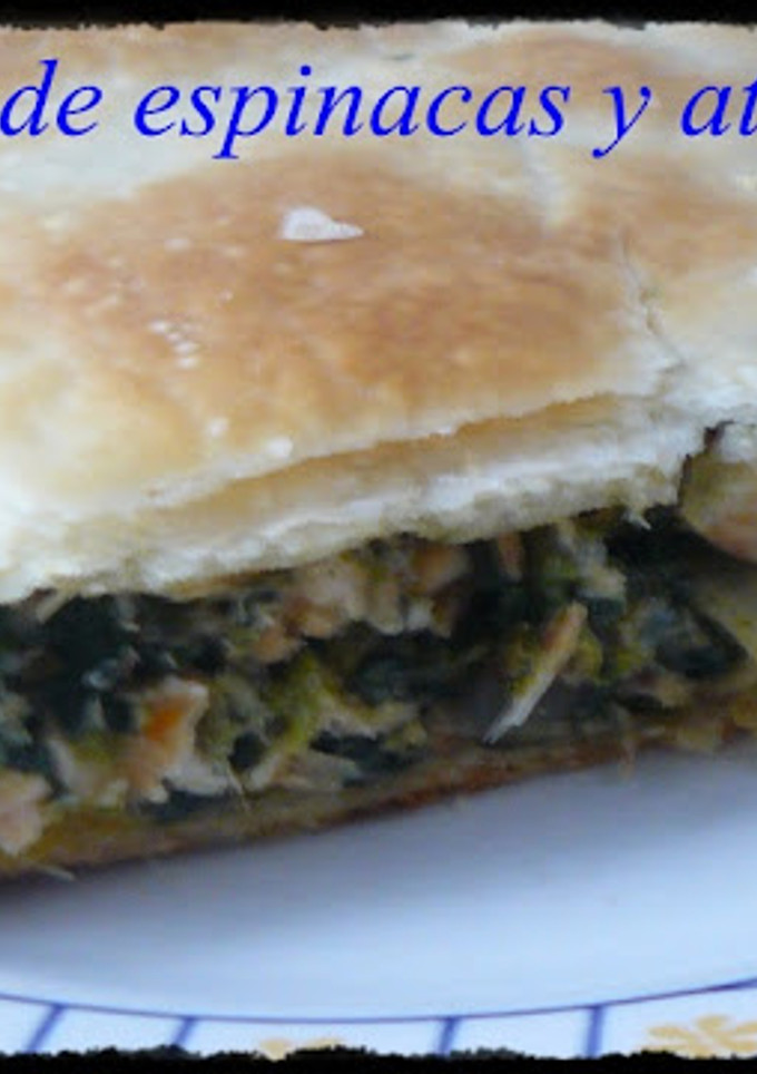 Una foto de Tarta de espinaca y atún
