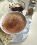 Chocolate batido con leche de soya