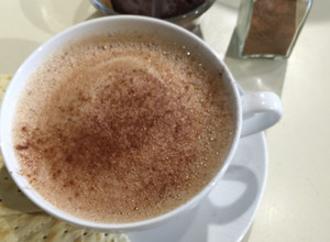 Una foto de Chocolate batido con leche de soya