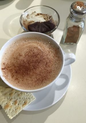 Una foto de Chocolate batido con leche de soya
