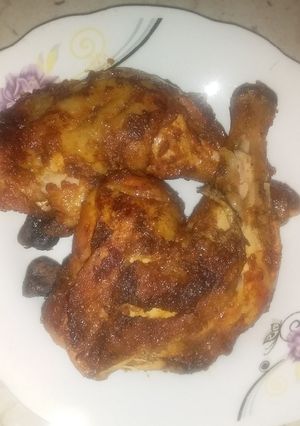 صورة لوصفة افخاذ دجاج محمرة