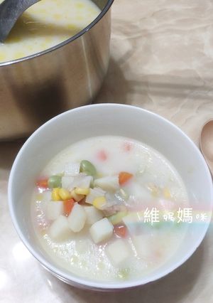 奶油蔬菜湯 的食譜成品照片